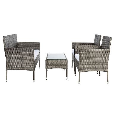 Safavieh Abdul Loveseat, Chair & Coffee Table 4-piece Set