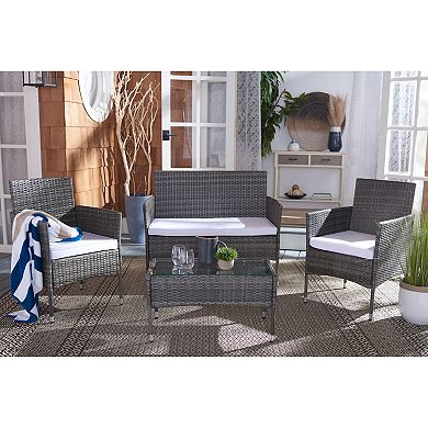 Safavieh Abdul Loveseat, Chair & Coffee Table 4-piece Set