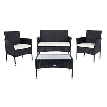 Safavieh Abdul Loveseat, Chair & Coffee Table 4 pc Set
