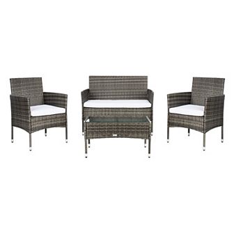 Safavieh Abdul Loveseat, Chair & Coffee Table 4 pc Set