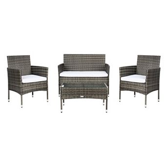 Safavieh Abdul Loveseat, Chair & Coffee Table 4 pc Set