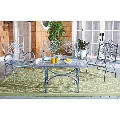 Safavieh Sophie Patio Loveseat, Coffee Table & Chair 4-piece Set