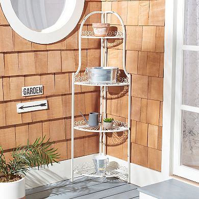 Safavieh Abarrane 4-Shelf Patio Corner Unit