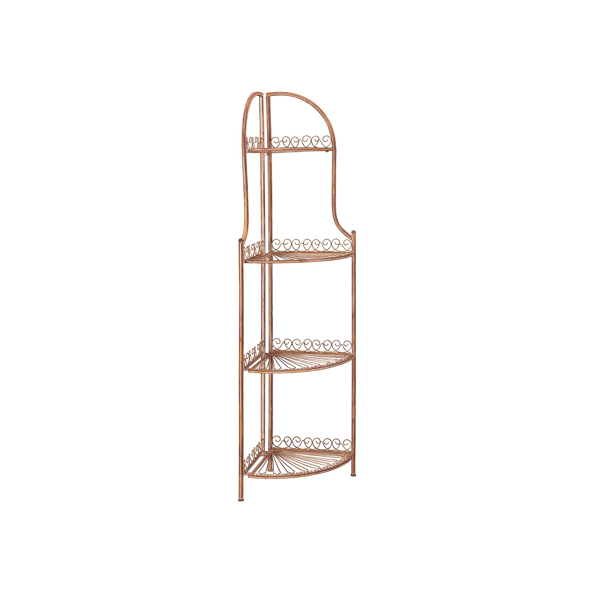 Safavieh Abarrane 4-Shelf Patio Corner Unit, Orange
