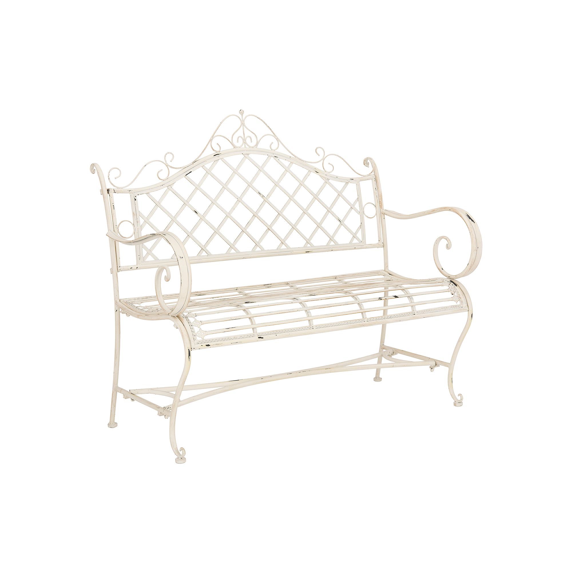 Safavieh Abner Garden Bench, White