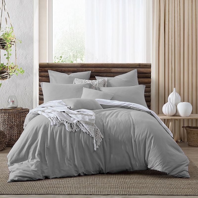 Ultra Soft Valatie Cotton Garment Washed Dyed Reversible 3 Piece Duvet Cover Set, Full/Queen Bedding