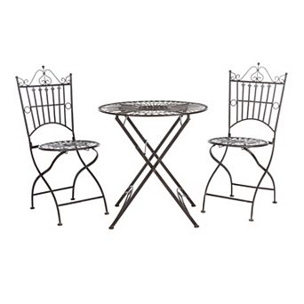 Safavieh Belen Bistro Patio Table & Chair 3 pc Set