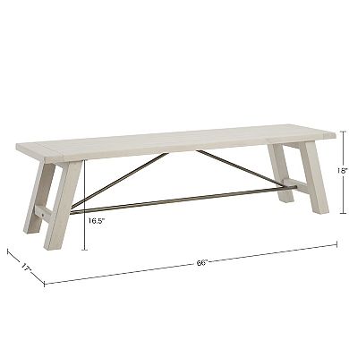 INK+IVY Sonoma Rustic Dining Bench