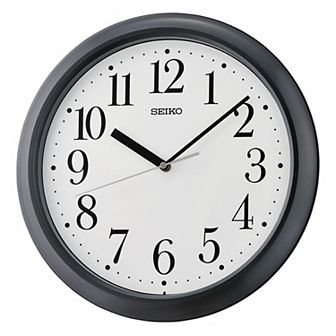 Seiko Yori Black Wall Clock