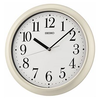 Seiko Yori White Wall Clock