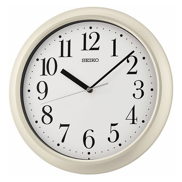 Seiko Yori White Wall Clock