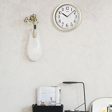 Seiko Yori White Wall Clock