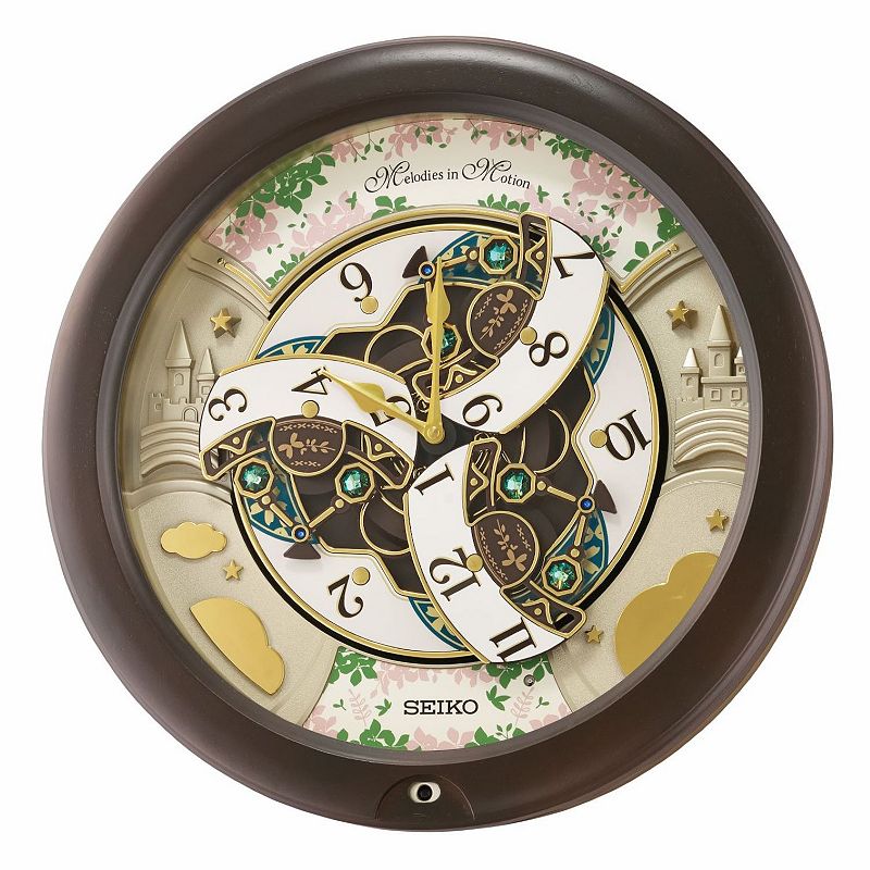 Seiko Cherry Blossom Melodies in Motion Wall Clock