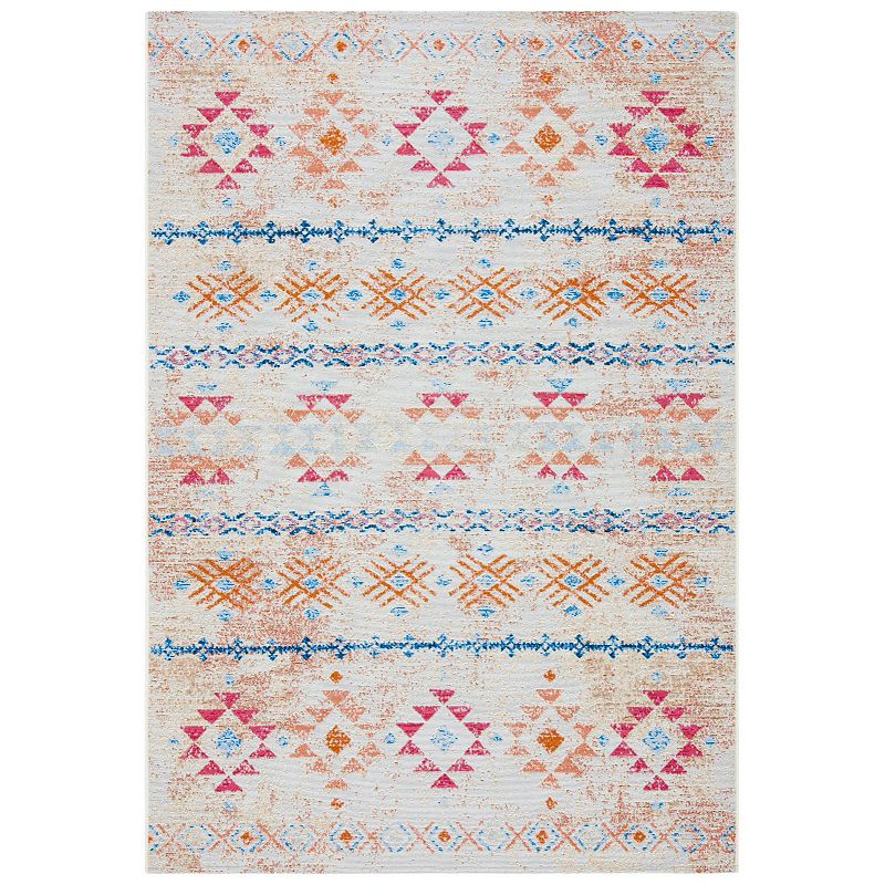 Safavieh Summer Cali Indoor Outdoor Rug, White, 8X10.5 Ft