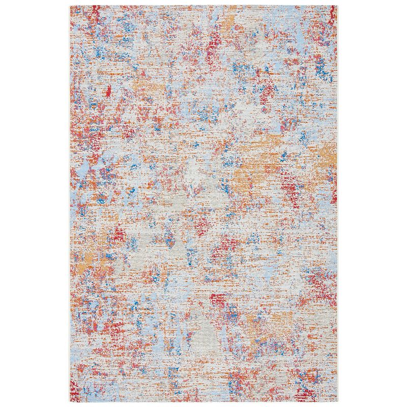 Safavieh Summer Lia Indoor Outdoor Rug, White, 7Ft Sq