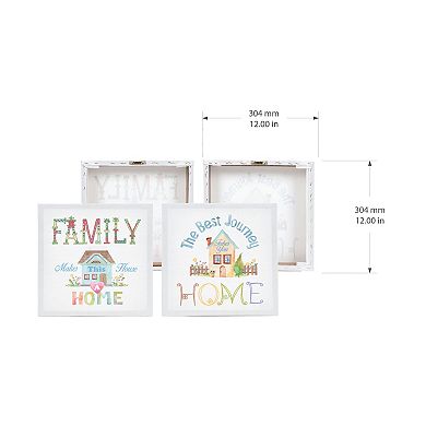 Prinz Family Sentiment Canvas Wall Art 2-piece Set