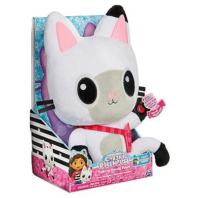 Spin Master DreamWorks Gabby's Dollhouse 13-inch Talking Pandy Paws Plush Toy with Lights and Sounds