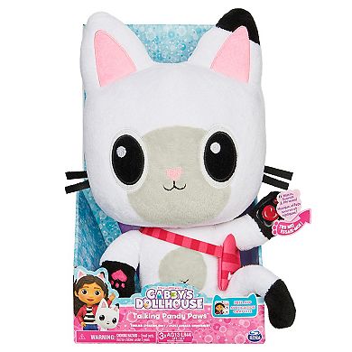 Spin Master DreamWorks Gabby's Dollhouse 13-inch Talking Pandy Paws Plush Toy with Lights and Sounds