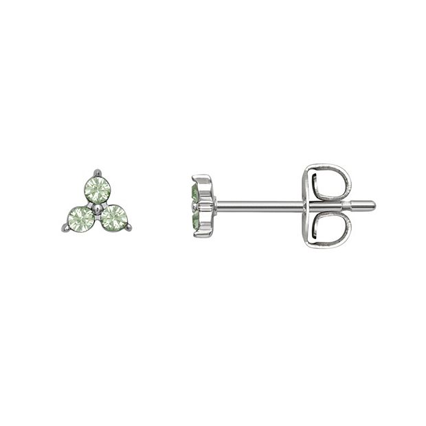 Clear quartz stud earrings | April birthstone alternative