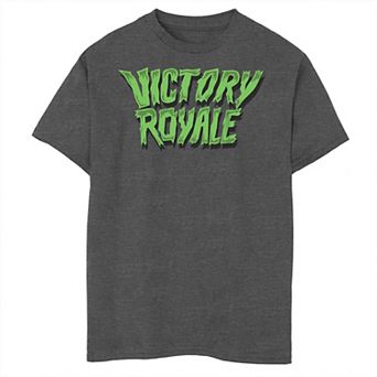 Boys 8-20 Fortnite Victory Royale Green Text Graphic Tee