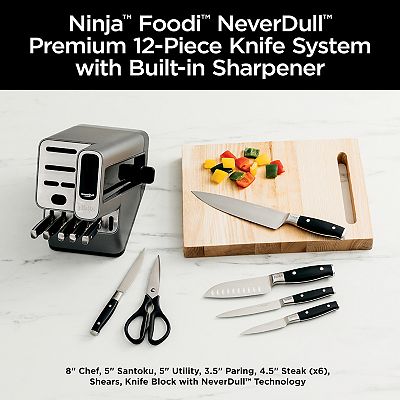 Ninja Foodi NeverDull Premium 12-pc. Knife Block Set with Built-in Sharpener System