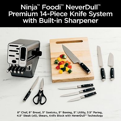 Ninja Foodi NeverDull Premium 14-pc. Knife Set with Built-in Sharpener