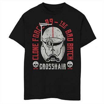 Boys 8-20 Star Wars The Bad Batch Crosshair Helmet Portrait Tee