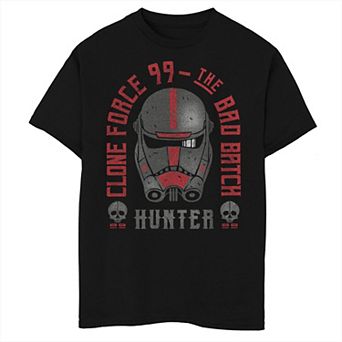 Boys 6-20 Star Wars The Bad Batch Hunter Helmet Portrait Tee