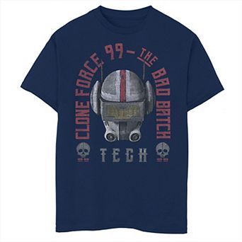 Boys 8-20 Star Wars The Bad Batch Tech Helmet Portrait Tee