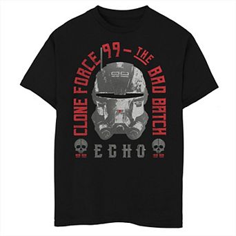 Boys 6-20 Star Wars The Bad Batch Echo Helmet Portrait Tee