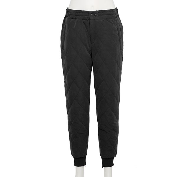 Womens Quilted Joggers