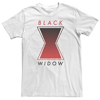 Big & Tall Marvel Black Widow Halftone Logo Tee