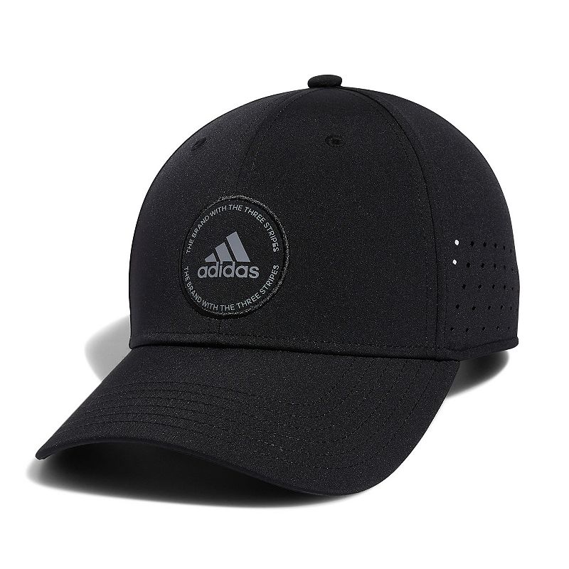 Mens adidas Adjustable Performance Golf Cap, Black