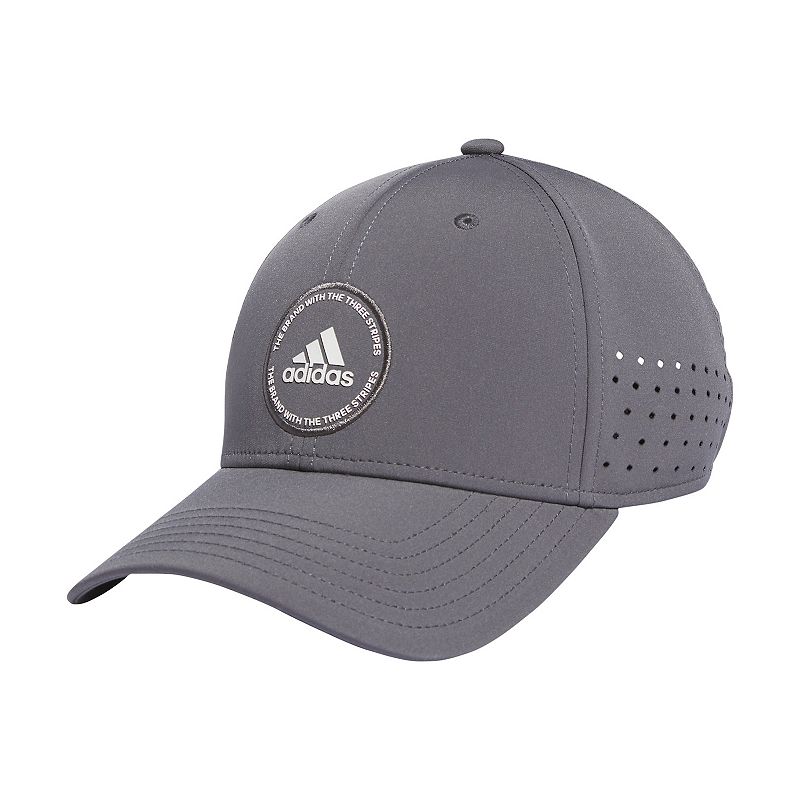 Mens adidas Adjustable Performance Golf Cap, Dark Grey