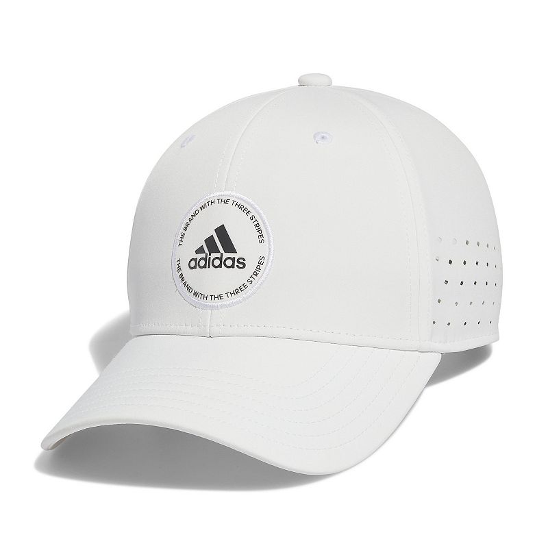 Mens adidas Adjustable Performance Golf Cap, White
