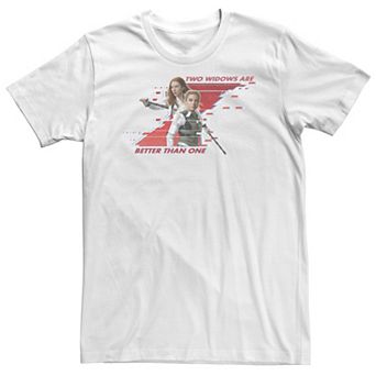 Big & Tall Marvel Black Widow Two Widows Are Better Than One Tee