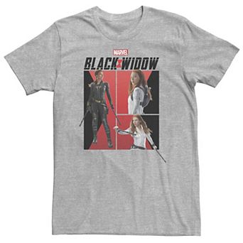 Big & Tall Marvel Black Widow Comic Panels Tee