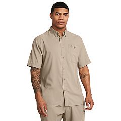 Mens Under Armour Button-Down Shirts Tops, Clothing