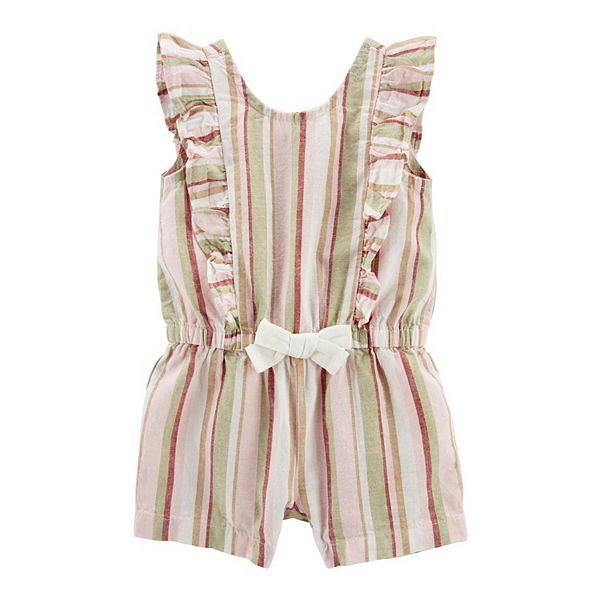 Baby Girl Carter's Linen Romper