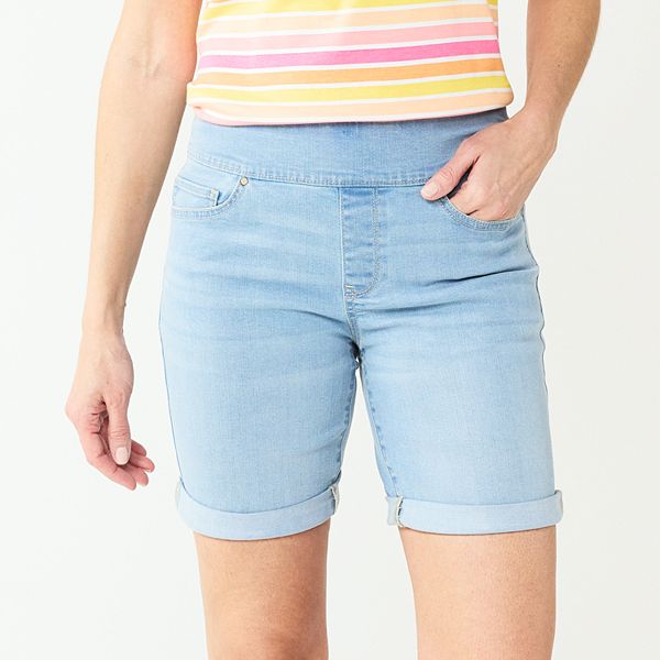 kohls womens pull on shorts