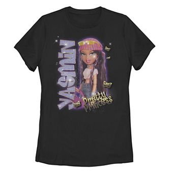 Juniors' Bratz Yasmin Pretty Princess Glowing Portrait Graphic Tee