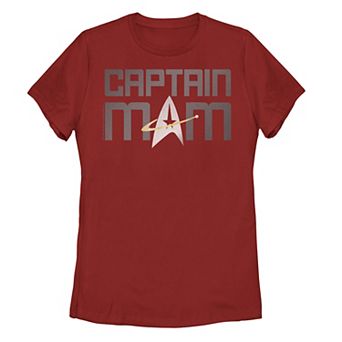 Juniors' Star Trek: The Next Generation Mothers Day Captain Mom Tee