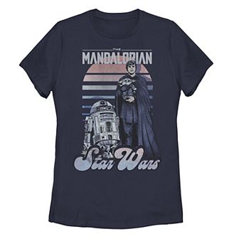 Juniors' Star Wars: The Mandalorian Luke Skywalker Retro Sketch Tee