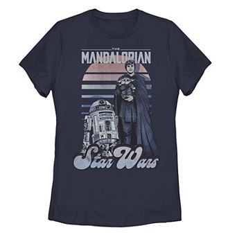 Juniors' Star Wars: The Mandalorian Luke Skywalker Retro Sketch Tee