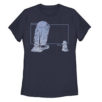 Juniors' Star Wars R2-D2 & The Child Graphic Tee