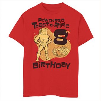 Boys 8-20 Ren & Stimpy Powdered Toast-A-Rific 8th Birthday Tee