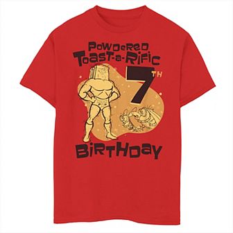 Boys 8-20 Nickelodeon Ren & Stimpy Powdered Toast-A-Rific 7th Birthday Graphic Tee
