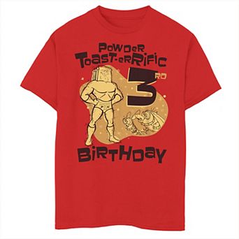 Boys 8-20 Ren & Stimpy Powdered Toast-A-Rific 3rd Birthday Tee