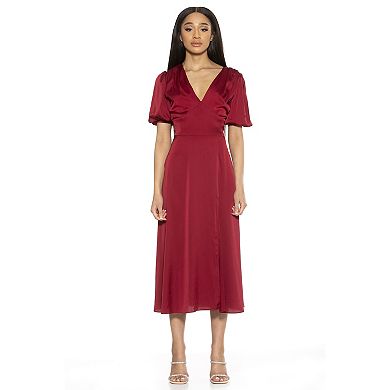 Women's ALEXIA ADMOR Puff-Sleeve Fit & Flare Dress