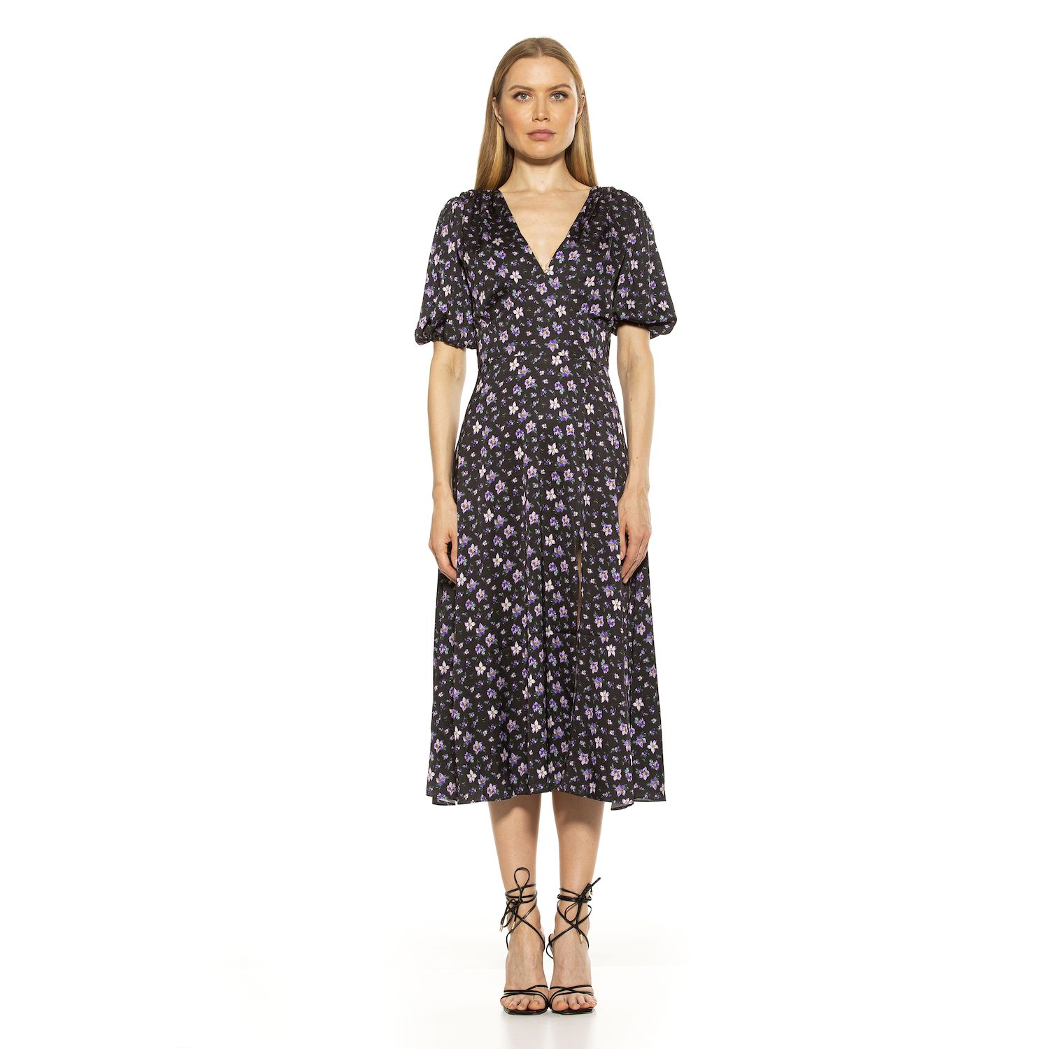 Женские платья ALEXIA ADMOR Puff-Sleeve Fit & Flare Dress